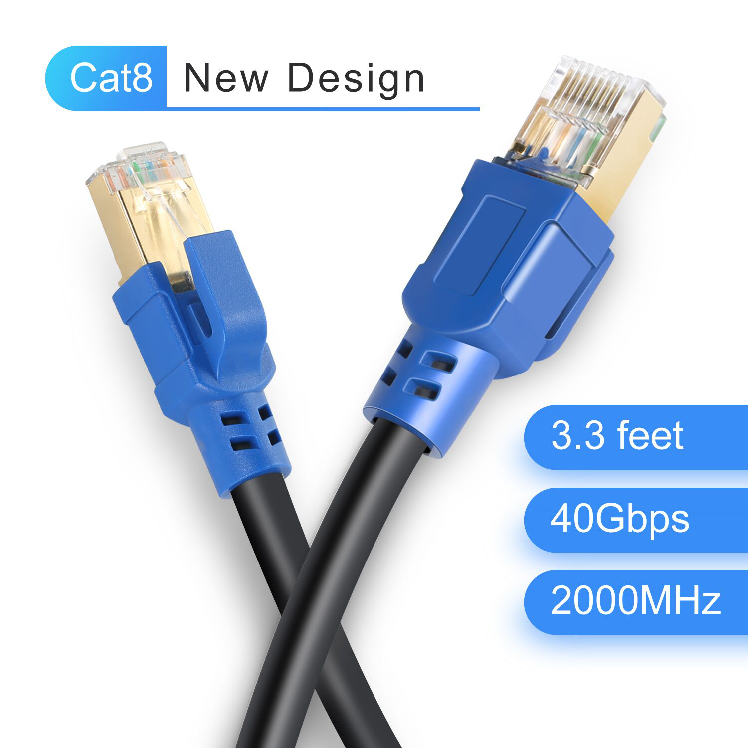 CAT-7 10 Gigabit Ethernet Cable Modem Router RJ45 for LAN Network HF